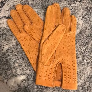 Butterscotch butter leather vintage gloves